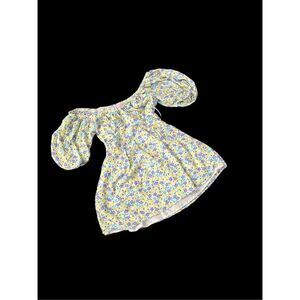 NEW WITH TAGS Spring Flowers Off the Shoulder Mini Dress with‎ zipper side Waist